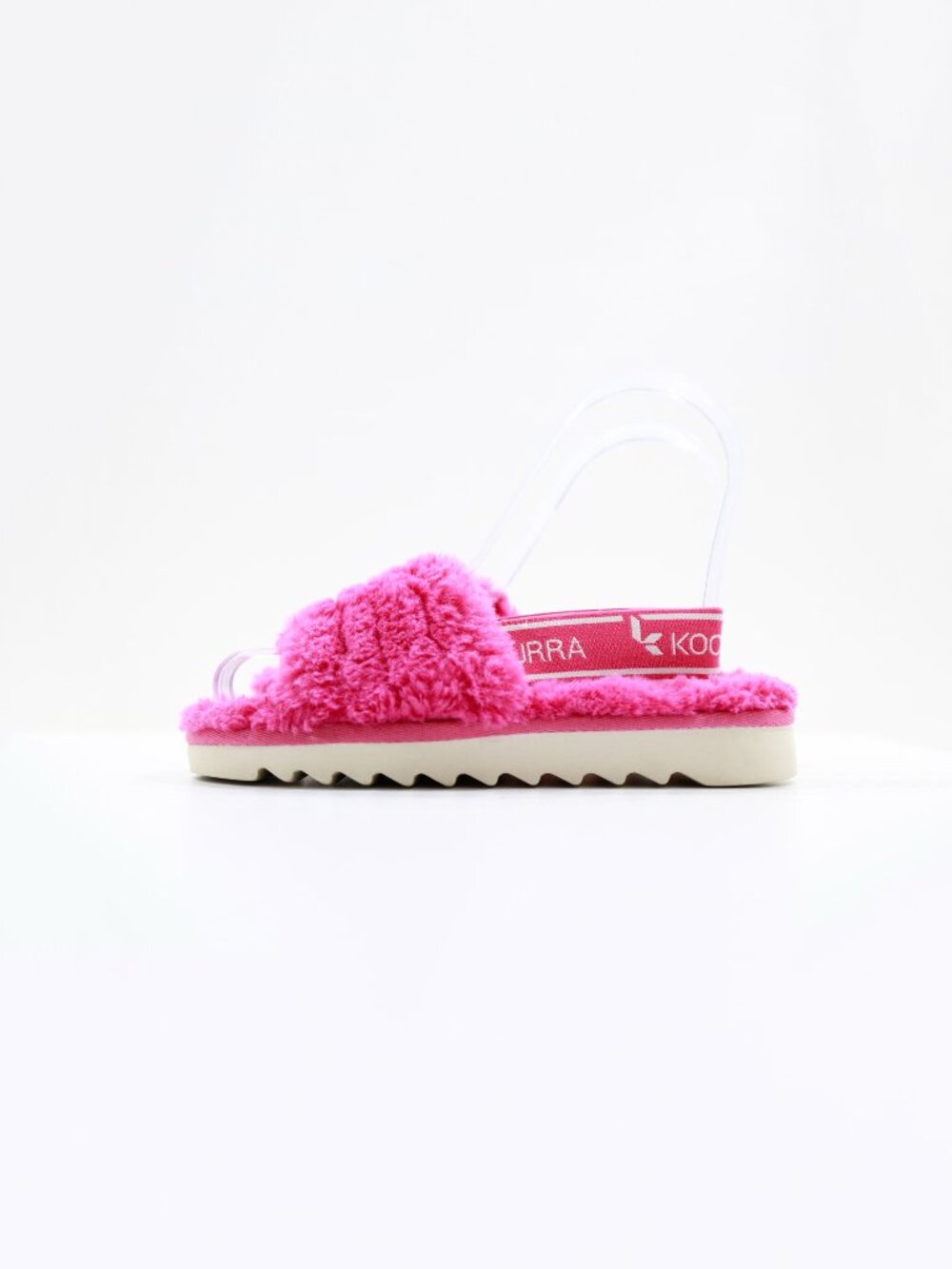Koolaburra by UGG Fuzz'n Pink Faux-Fur Slingback Slippers - Kids' 13